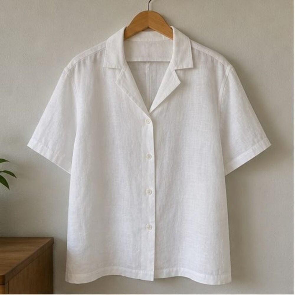 Navy Puff Sleeve Top